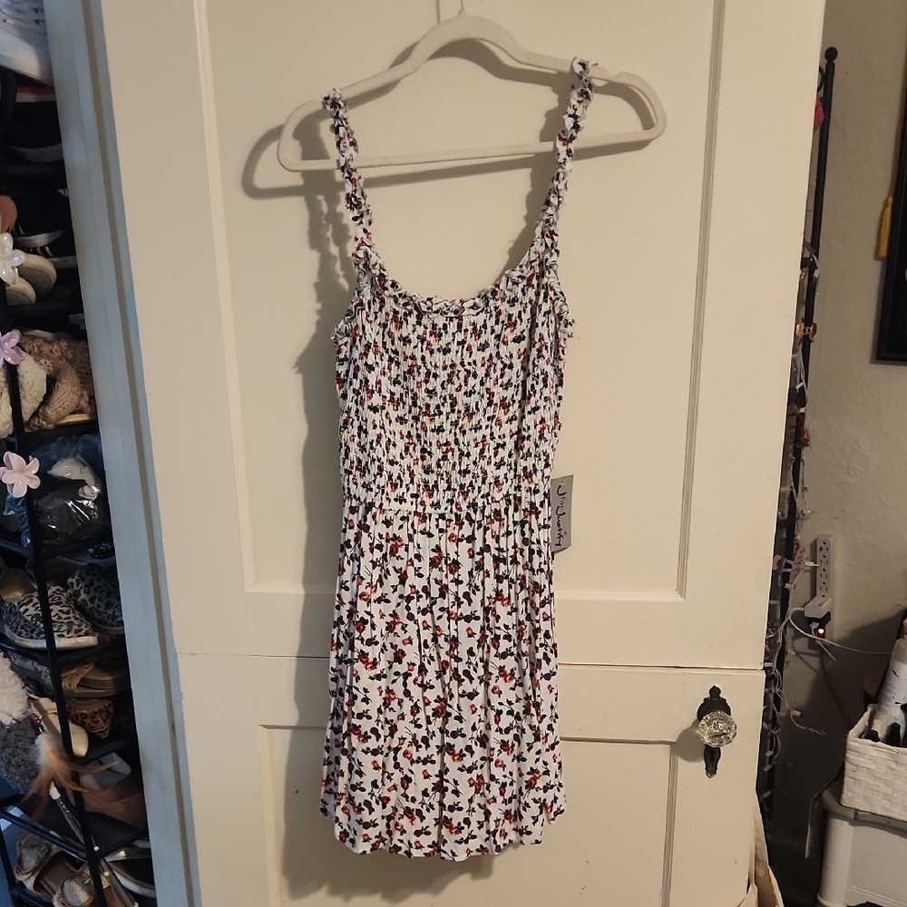 J for Justify Floral Print Dress - Black, Red, White